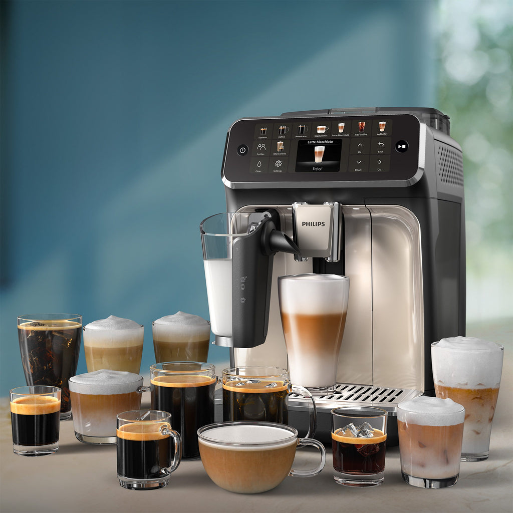 PHILIPS Kaffeevollautomat EP5544/50 5500 Series, 20 Kaffeespezialitäten (heiß oder eisgekühlt)